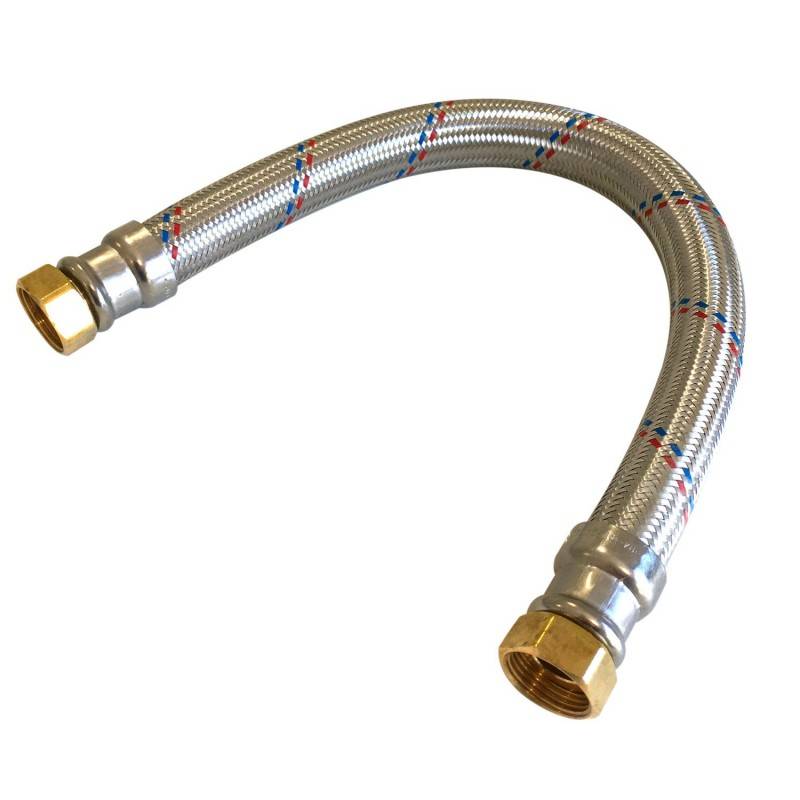Flexible droit Ø13mm raccordement Femelle - Femelle 3/4'' Longueur 80cm - Image 6