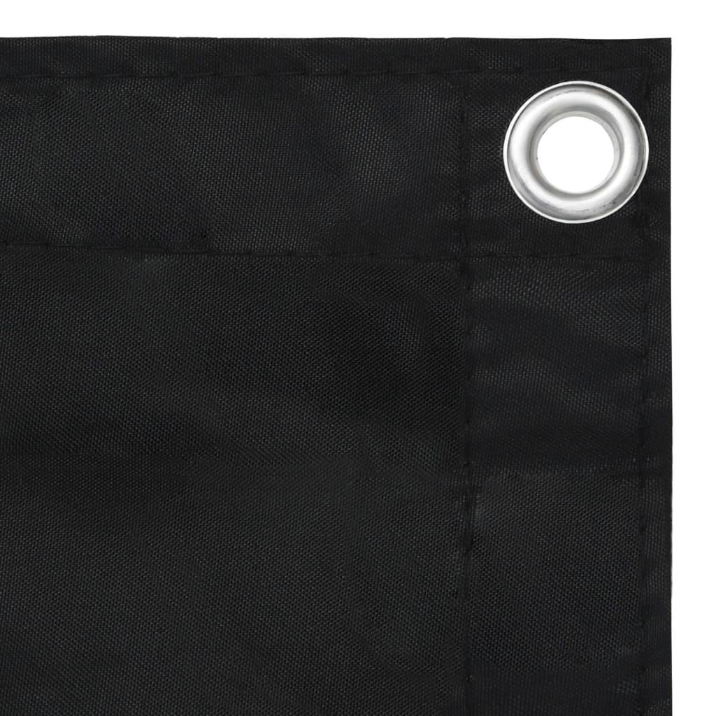 Helloshop26 - Écran de balcon brise pare vue protection confidentialité 90 x 600 cm tissu oxford noir - Image 3
