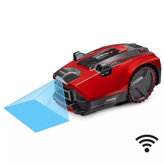 Einhell - Robot-tondeuse à batterie – FREELEXO CAM PLUS 600 – sans câble périphérique – coupe 600 m² – inclinaison 25 % – batterie 18 V 4 Ah incluse - Image 1