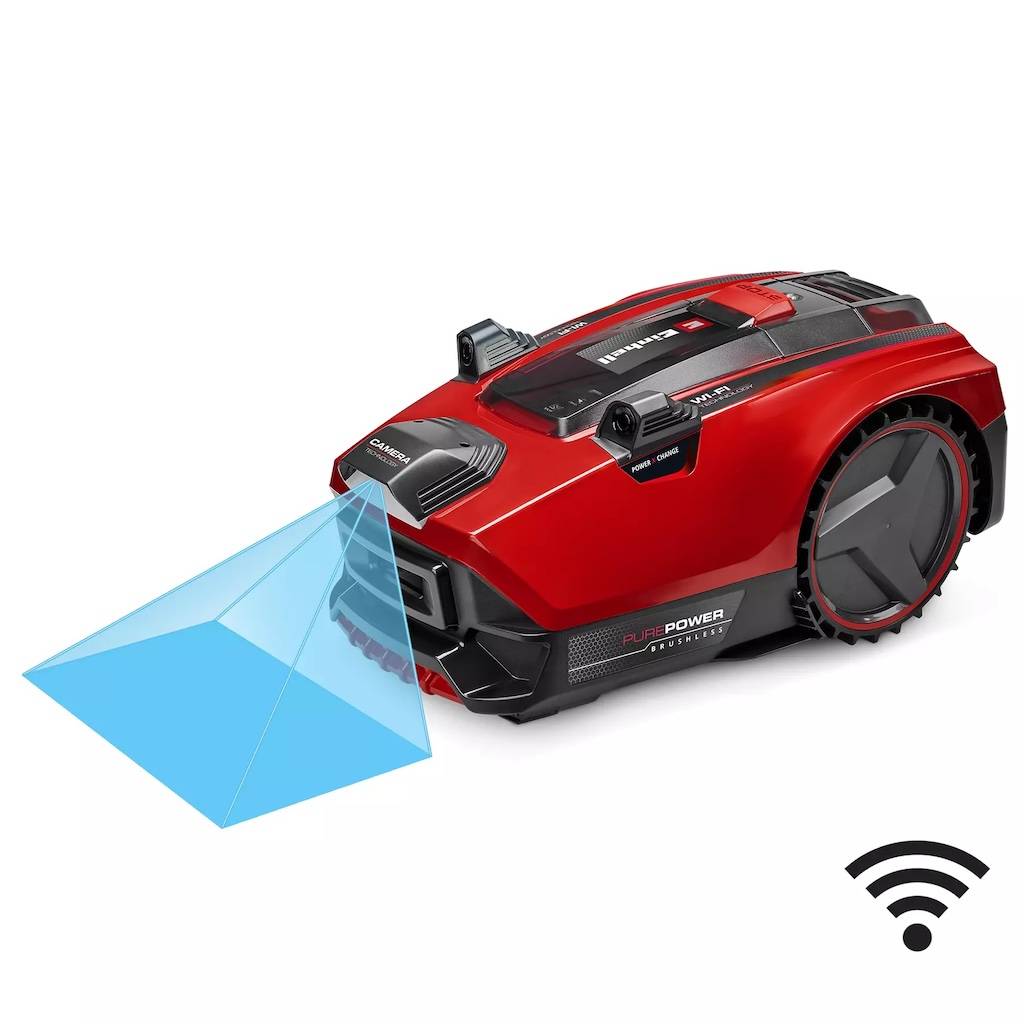 Einhell - Robot-tondeuse à batterie – FREELEXO CAM PLUS 600 – sans câble périphérique – coupe 600 m² – inclinaison 25 % – batterie 18 V 4 Ah incluse - Image 1