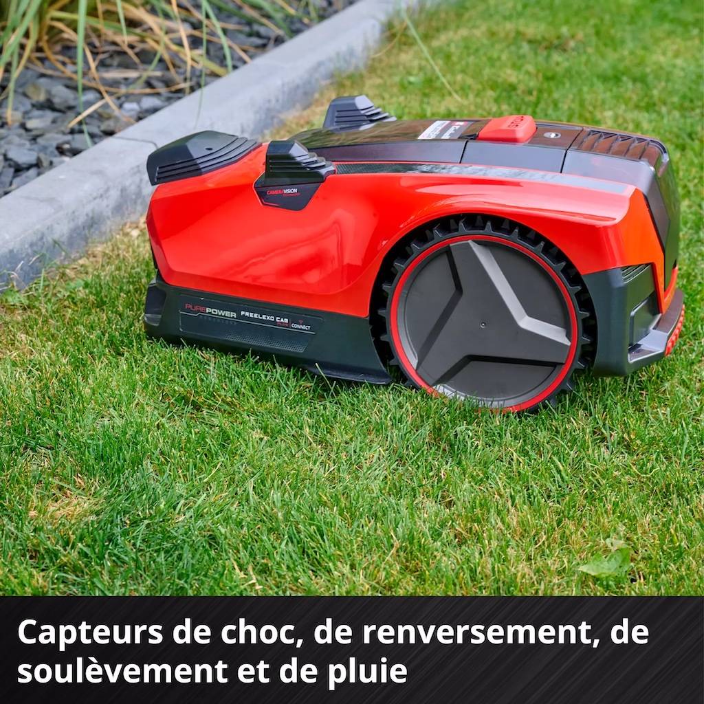 Einhell - Robot-tondeuse à batterie – FREELEXO CAM PLUS 600 – sans câble périphérique – coupe 600 m² – inclinaison 25 % – batterie 18 V 4 Ah incluse - Image 4