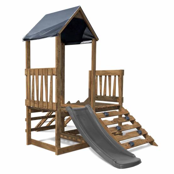Soulet - Aire de jeux en bois premier âge avec toboggan ATHENES - Image 1