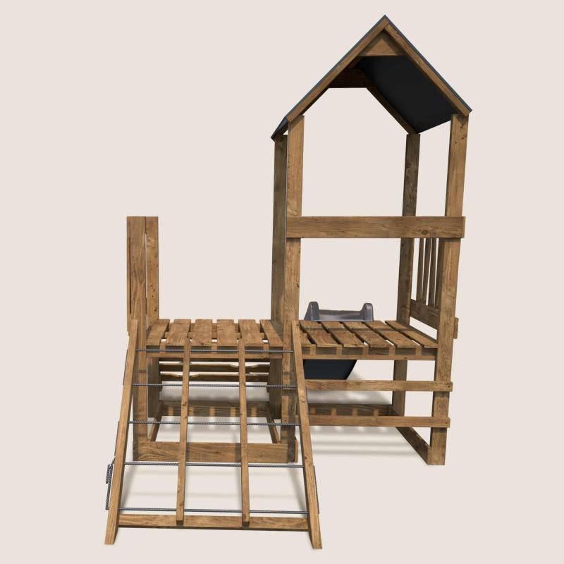 Soulet - Aire de jeux en bois premier âge avec toboggan ATHENES - Image 2