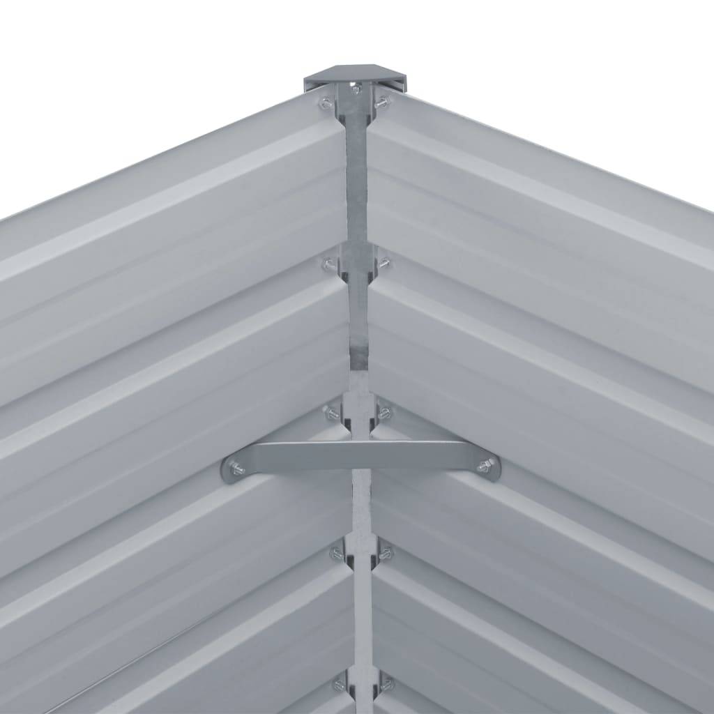 Vidaxl - Jardinière 100 x 100 x 45 cm Acier galvanisé Marron vidaXL 47023 - Image 5