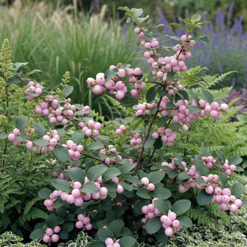 Symphorine Hancock, Symphoricarpos à fleurs Blanche - feuillage Caduc - Pot de 3L - 20/40 cm- hauteur à maturité De 2,50 m à 3,00 m - Image 5