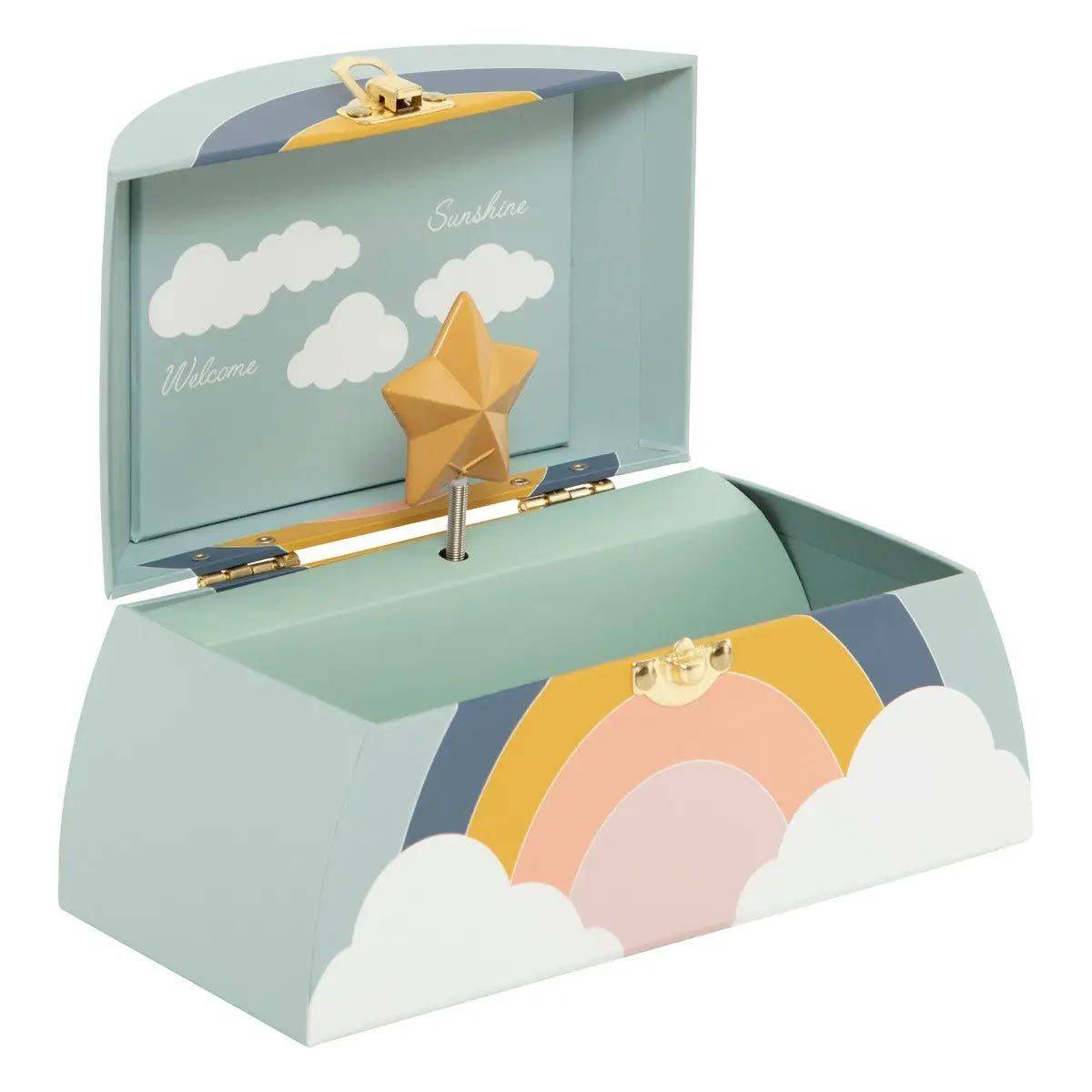Atmosphera - Boîte à Musique Enfant "Arc-en-Ciel" 20cm Multicolore - Image 2