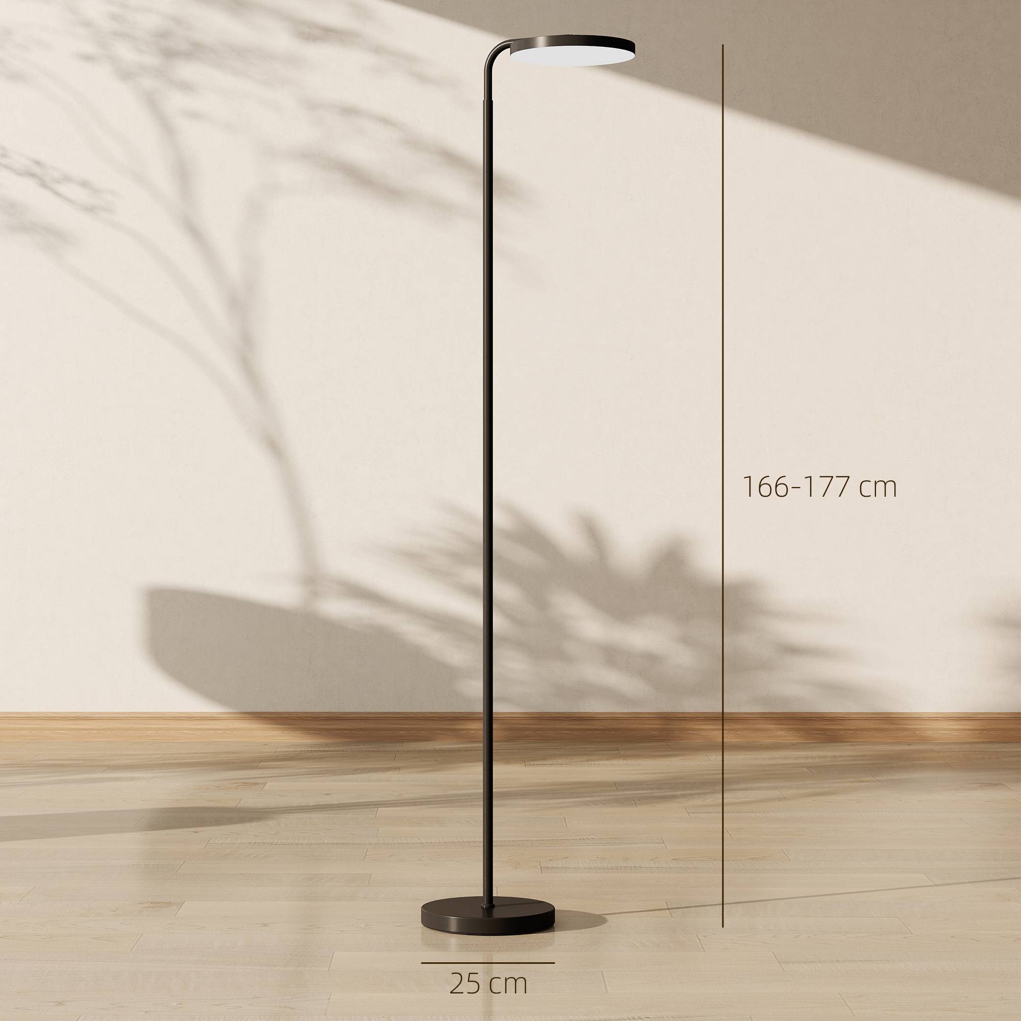 Lampadaire LED avec télécommande magnétique, orientable et flexible, en métal noir. - Image 5