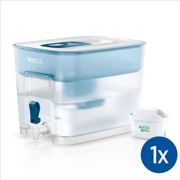 Distributeur d'eau BRITA - Flow - Capacité 8,2L dont 5,2L d'eau filtrée - 1 Cartouche Maxtra Pro All-In-1 incluse - Image 1