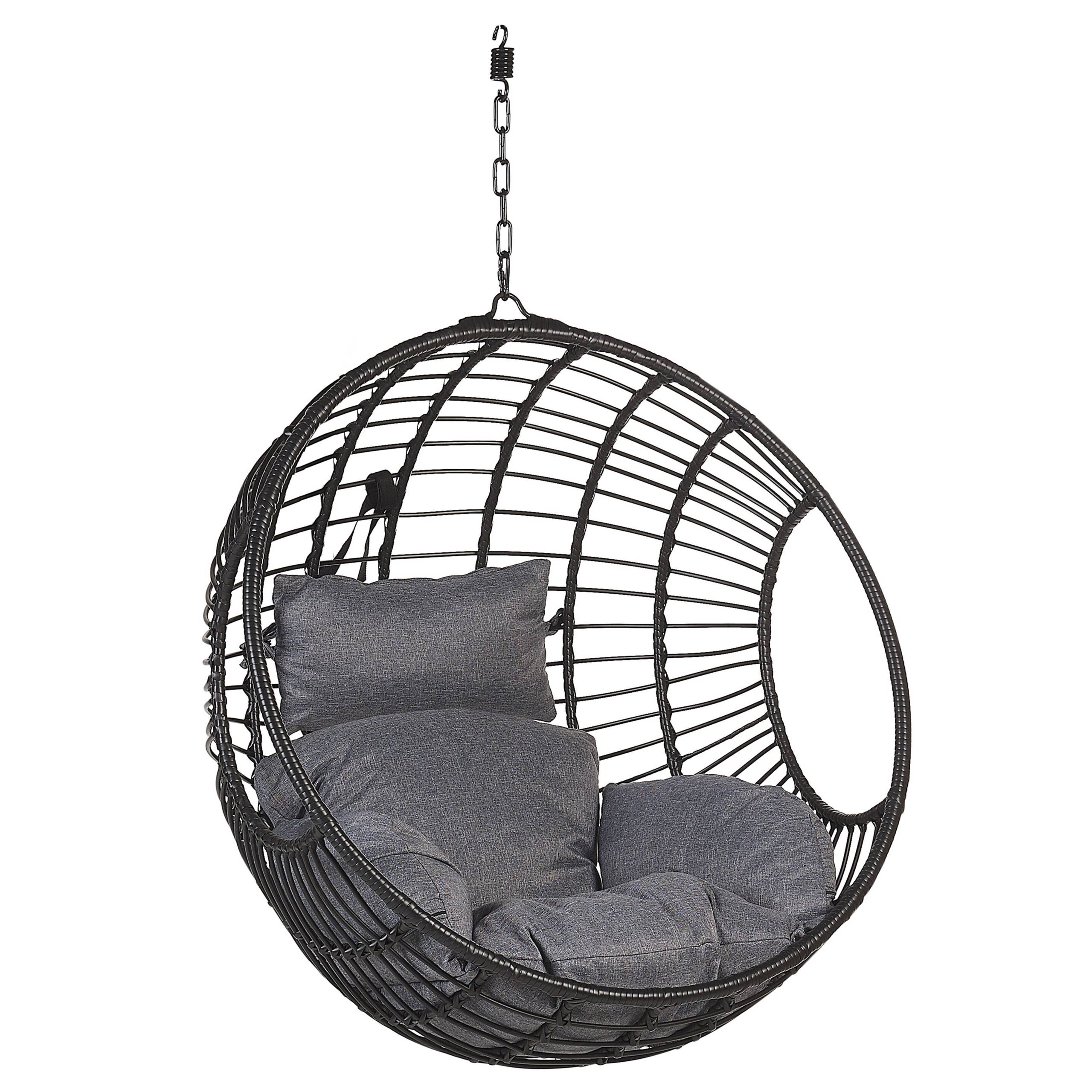 Beliani - Chaise porte-à-faux Polyrotin Noir ASPIO - 99x97x199- Beliani - Image 6