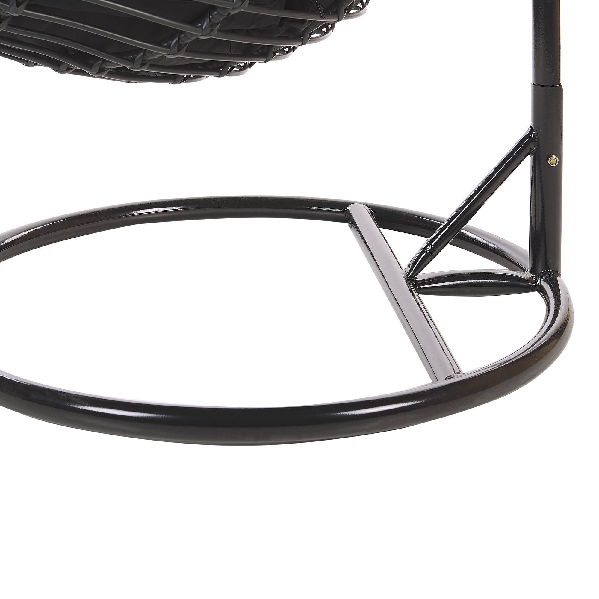Beliani - Chaise porte-à-faux Polyrotin Noir ASPIO - 99x97x199- Beliani - Image 7