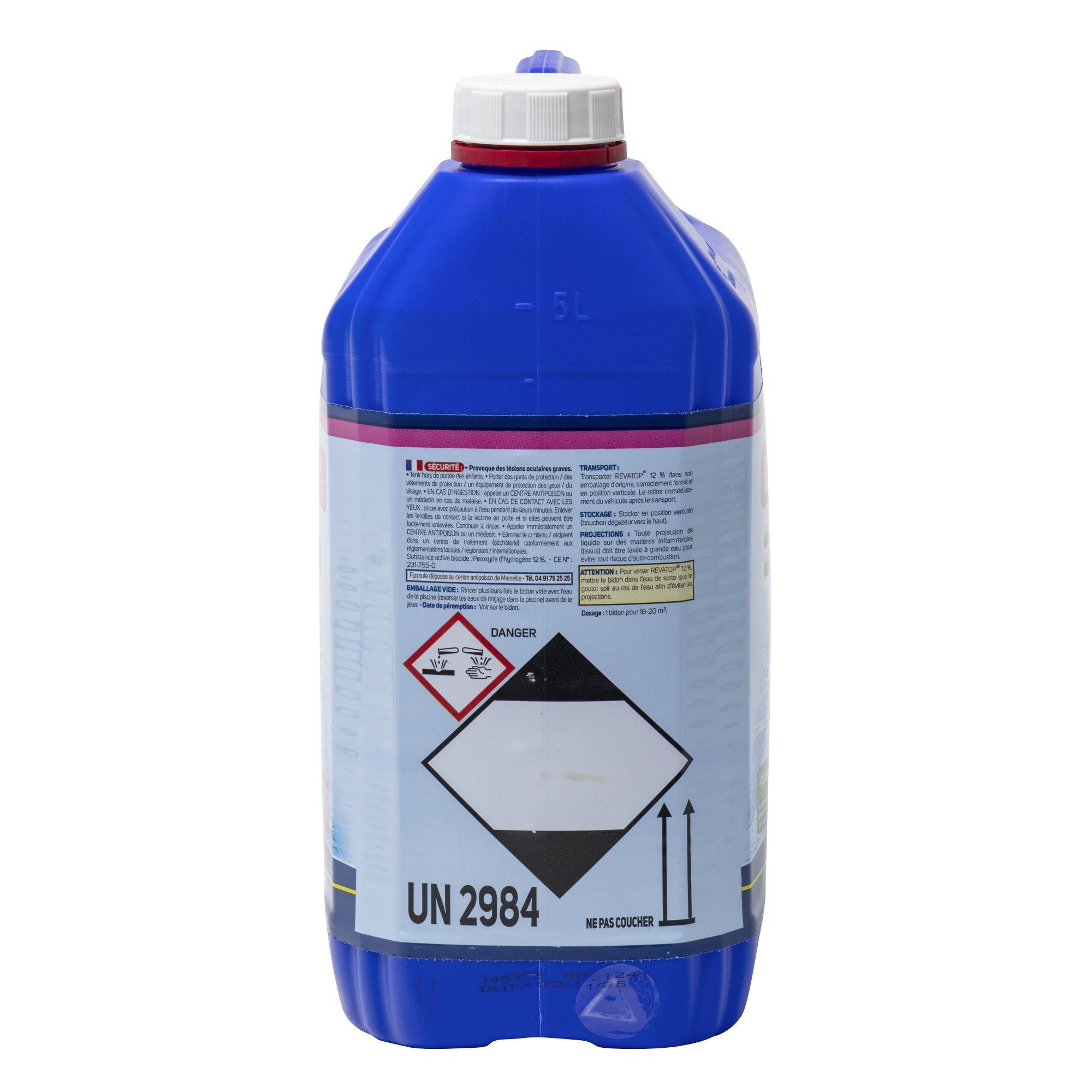 Rattrapage eau de piscine verte à 12%  lot de 2 bidons de 5 L - Image 2
