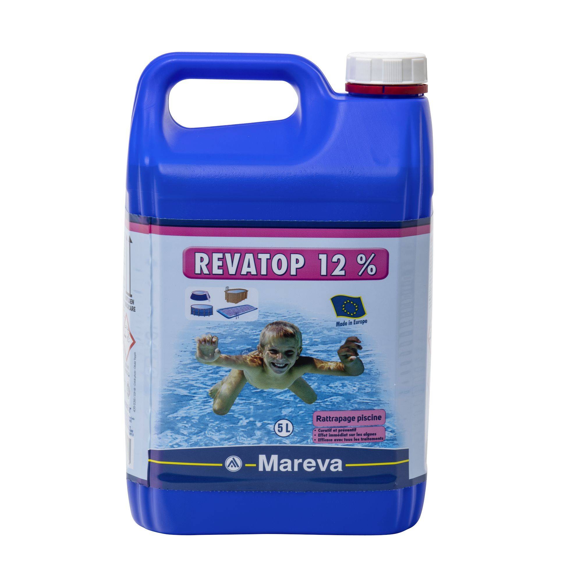 Rattrapage eau de piscine verte à 12%  lot de 2 bidons de 5 L - Image 1
