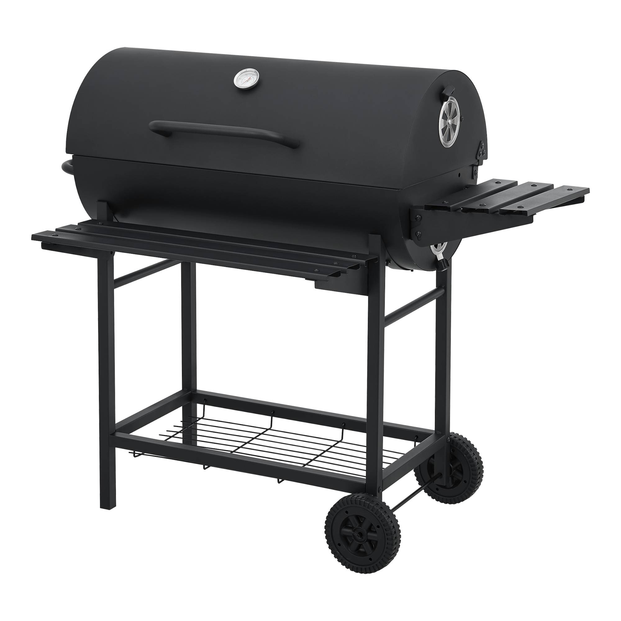 Casa.Pro - Chariot de barbecue au charbon de bois Armento 95 x 108 x 61 cm noir casa.pro - Image 5