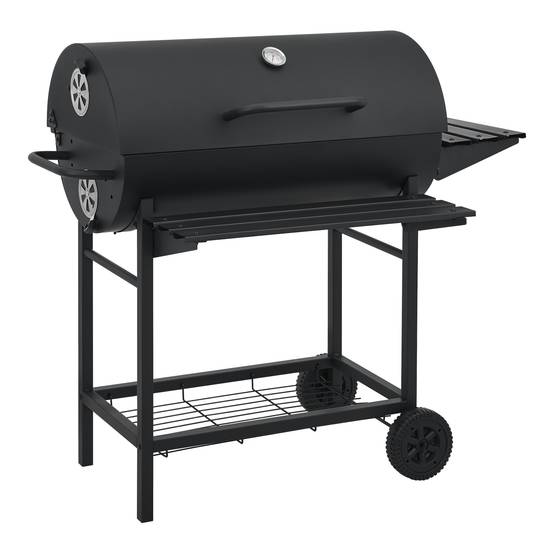 Casa.Pro - Chariot de barbecue au charbon de bois Armento 95 x 108 x 61 cm noir casa.pro - Image 7
