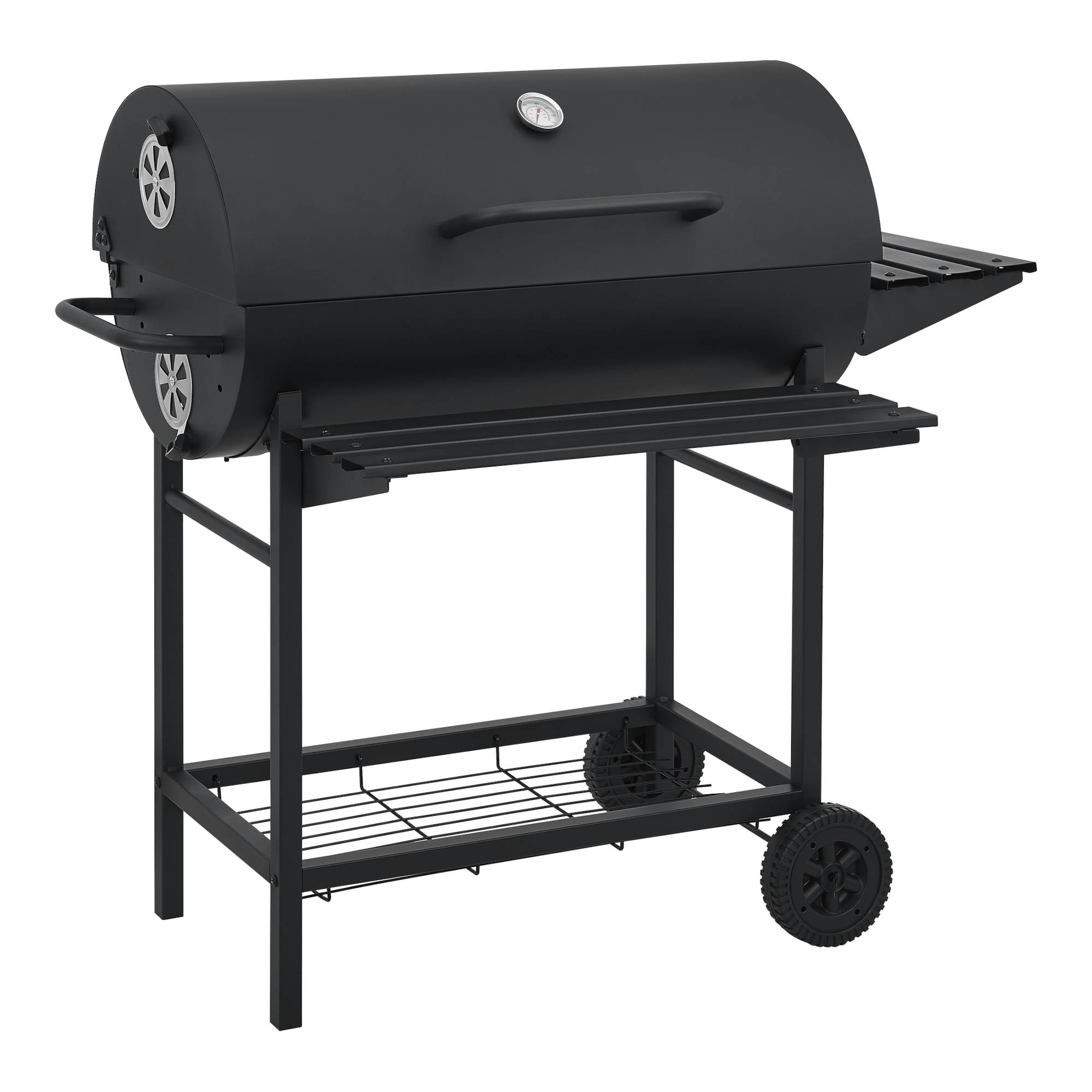 Casa.Pro - Chariot de barbecue au charbon de bois Armento 95 x 108 x 61 cm noir casa.pro - Image 7
