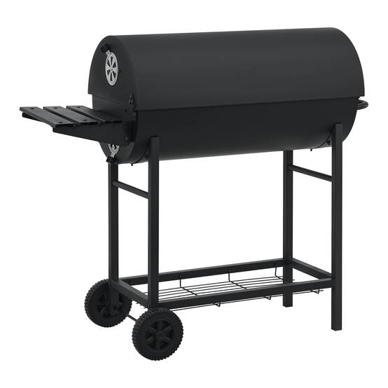 Casa.Pro - Chariot de barbecue au charbon de bois Armento 95 x 108 x 61 cm noir casa.pro - Image 8
