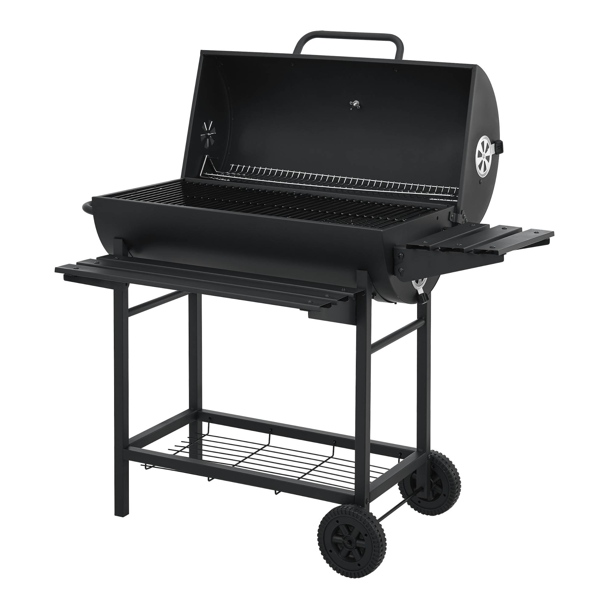 Casa.Pro - Chariot de barbecue au charbon de bois Armento 95 x 108 x 61 cm noir casa.pro - Image 6