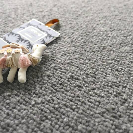 Decoweb - Tapis pure laine - Latoon gris foncé - Ganse coton noir - 160 x 230 cm - Decoweb - Image 6