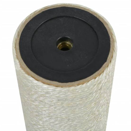 Grattoir pour chats sisal et bois beige 8 x 8 x 40 cm - PANGIVO - Image 2