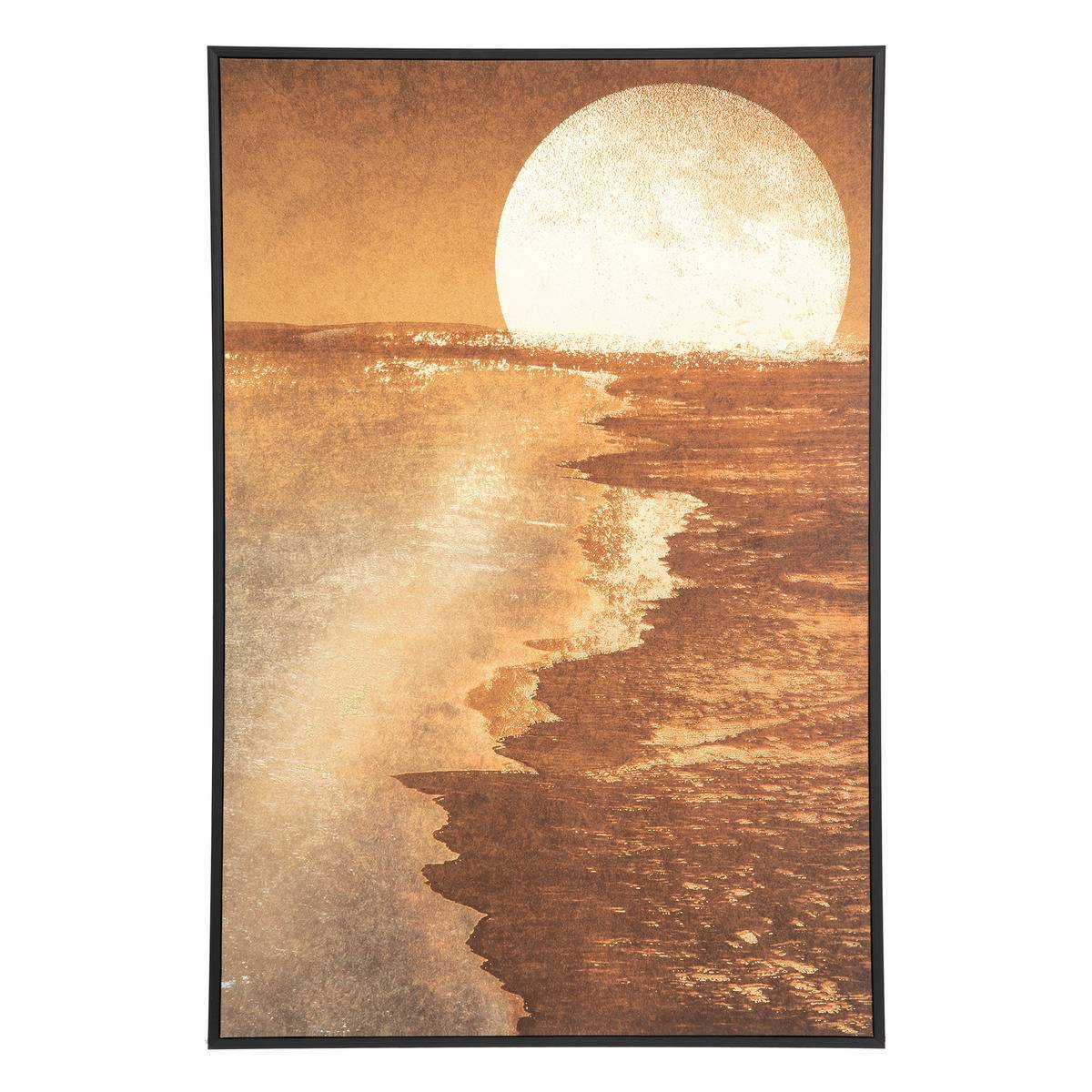 Atmosphera - Toile encadrée "Soleil" bois 60x90cm - Atmosphera Créateur d'intérieur - Image 2