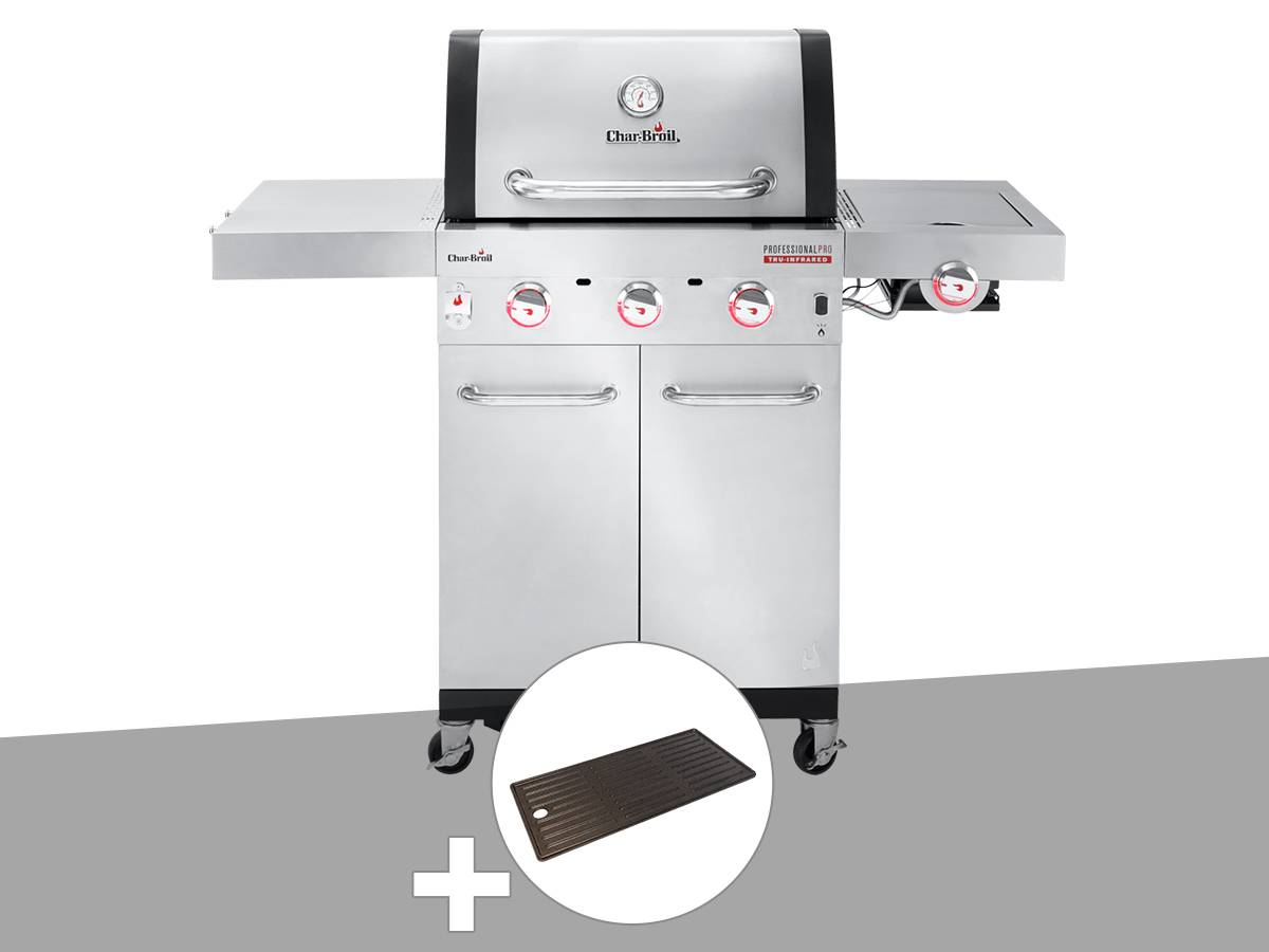 Char-broil - Barbecue à gaz Professional Pro S 3 + Plancha - Char-Broil - Image 1