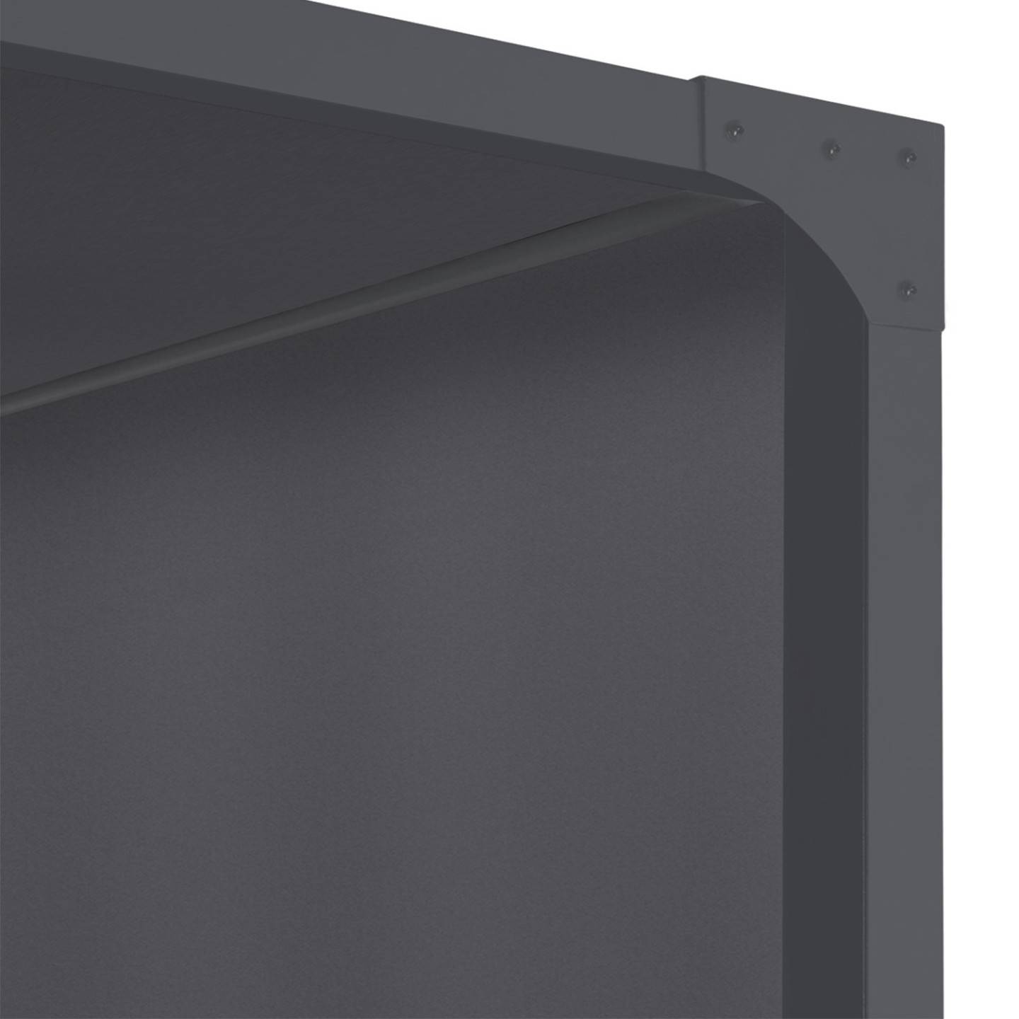 Pergola coulissante 2 pans 3x3 M belvédère de jardin toile gris anthracite - Image 7