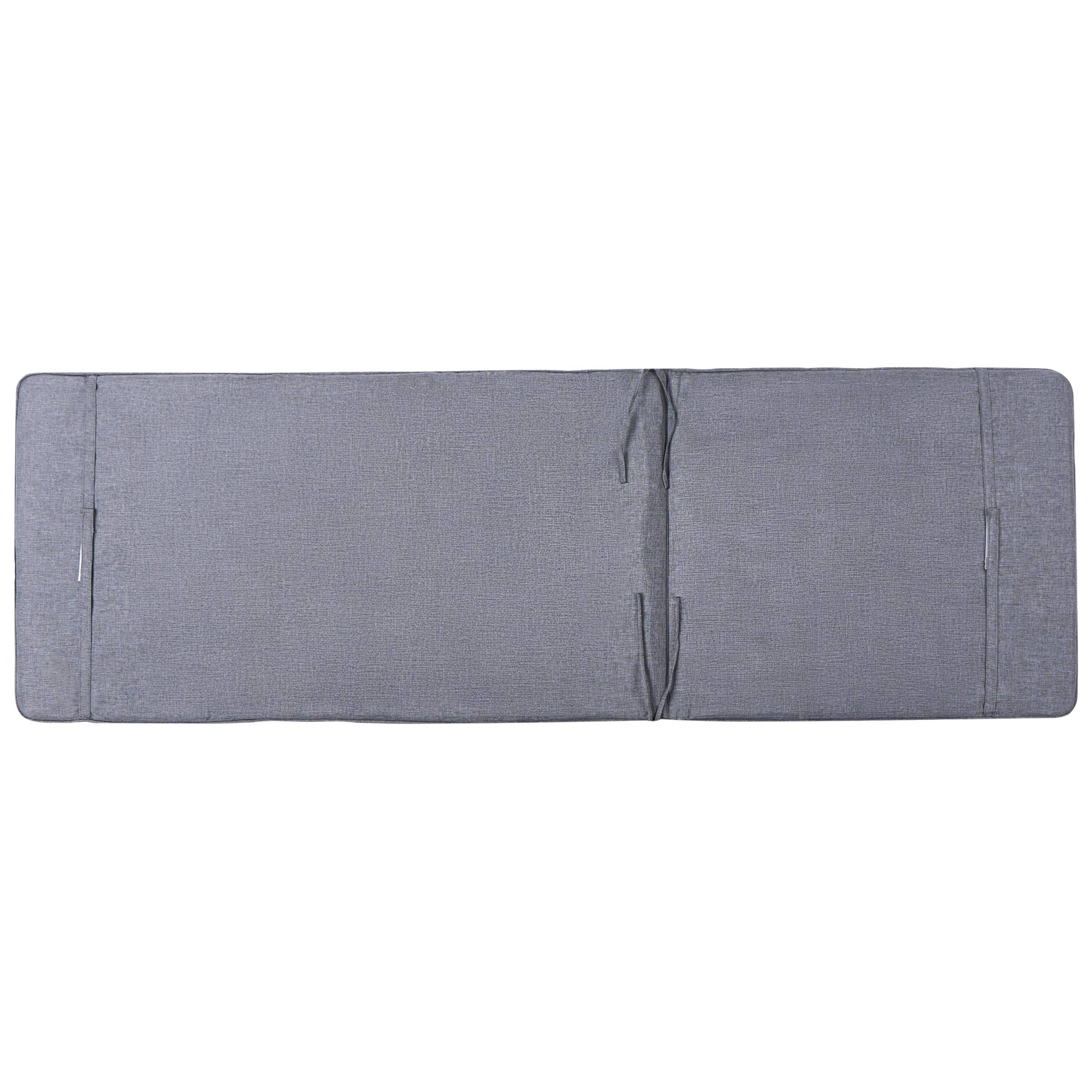 Beliani - Chaise longue Acier Gris VOLTERRA - Beliani - Image 7