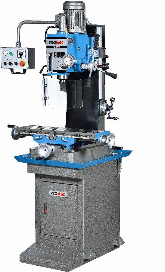 Perceuse Fraiseuse 400V 12 vitesses PROMAC avec socle - FX-388D