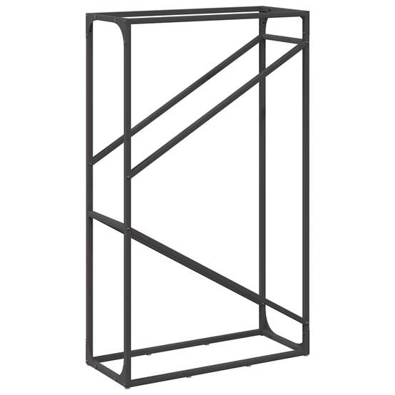 Porte-bûches vertical acier pour cheminée intérieur Noir 60x100 cm – ComfortXL Outdoor Living - Image 7