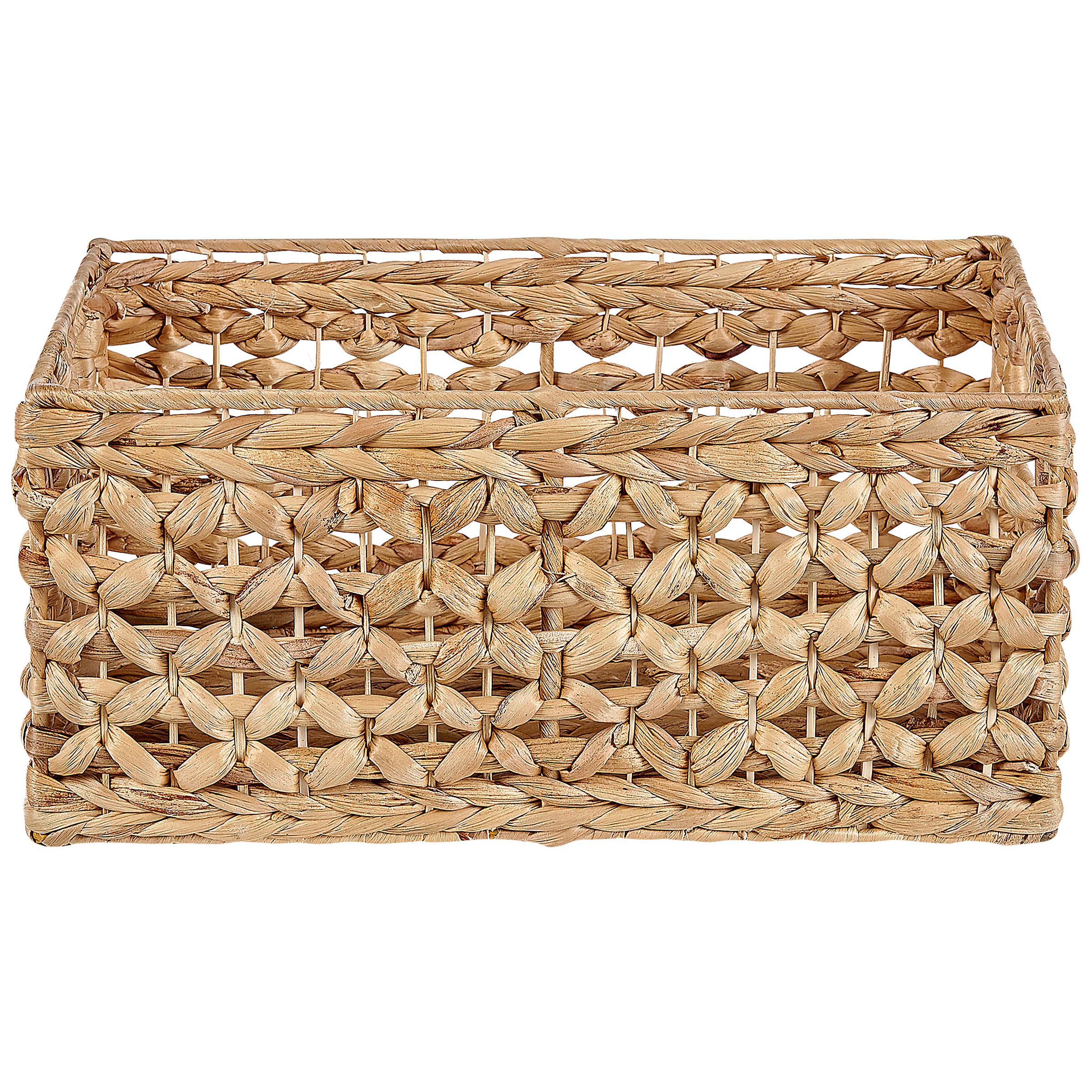 Beliani - Paniers Naturels en Jacinthe d'Eau avec Poignées Tissés Lot de 3 Accessoires de Maison Style Boho - Image 8