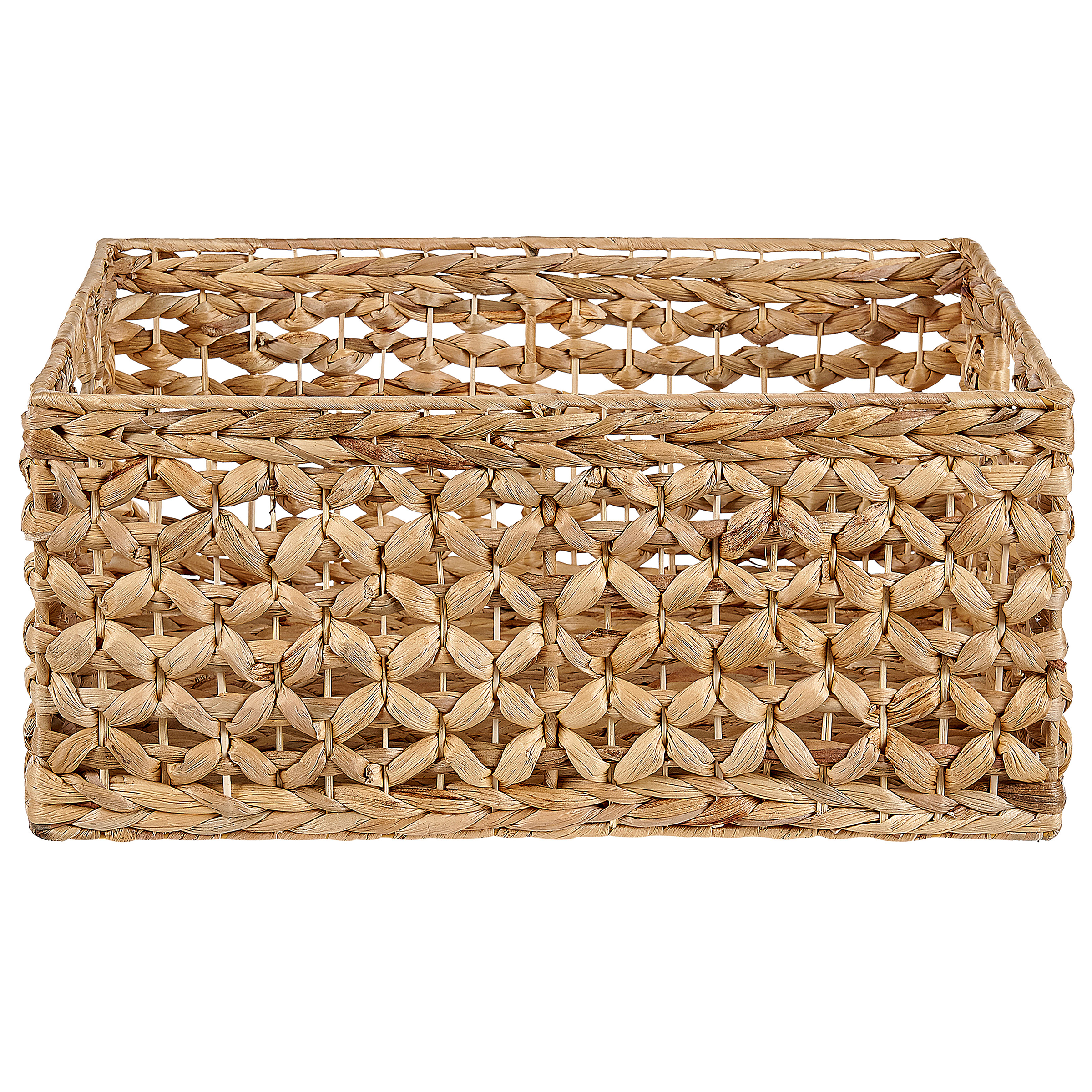 Beliani - Paniers Naturels en Jacinthe d'Eau avec Poignées Tissés Lot de 3 Accessoires de Maison Style Boho - Image 6
