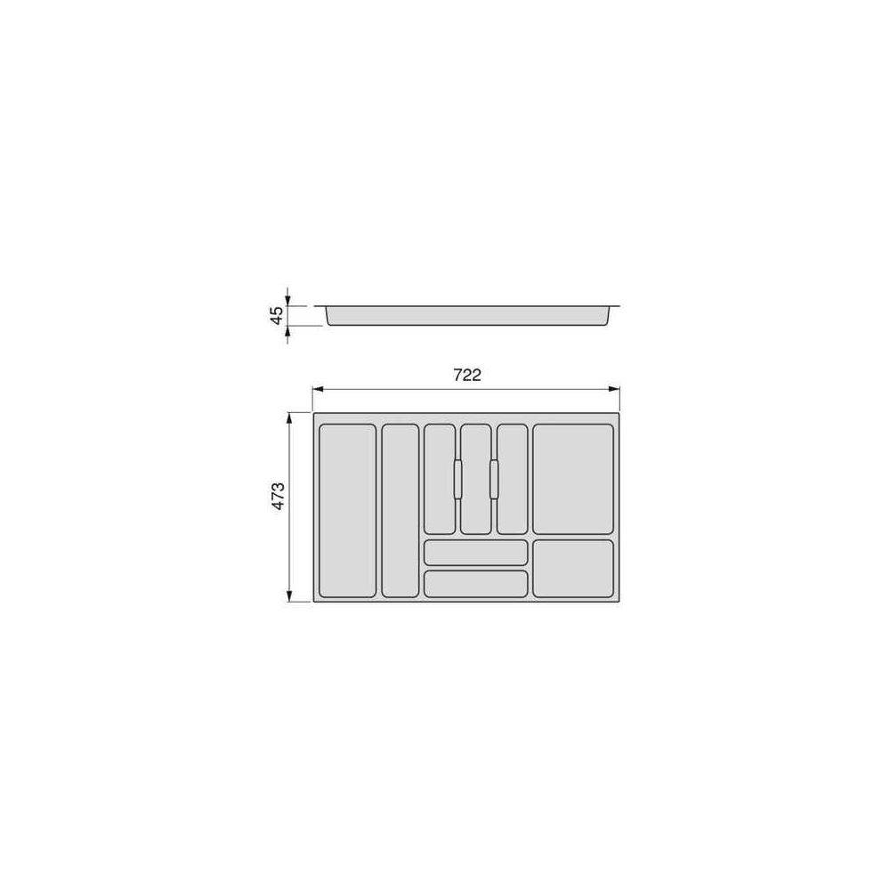 Emuca - Range-couvert compatible Optima Vertex Concept 80 x 50 cm - Image 3