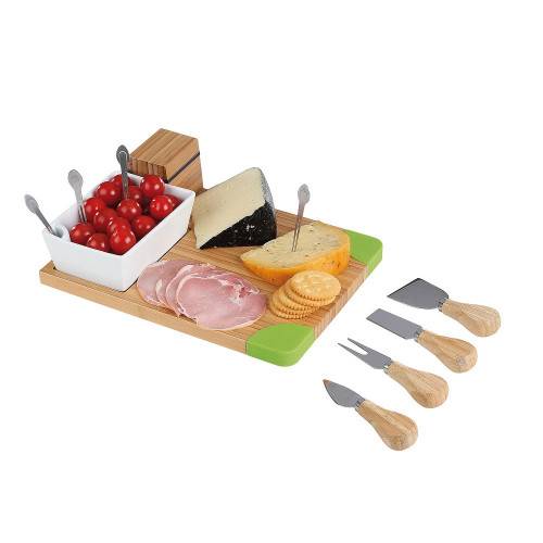 Livoo - Plateau en bambou pour apéritif et fromage 10 pièces - Image 1