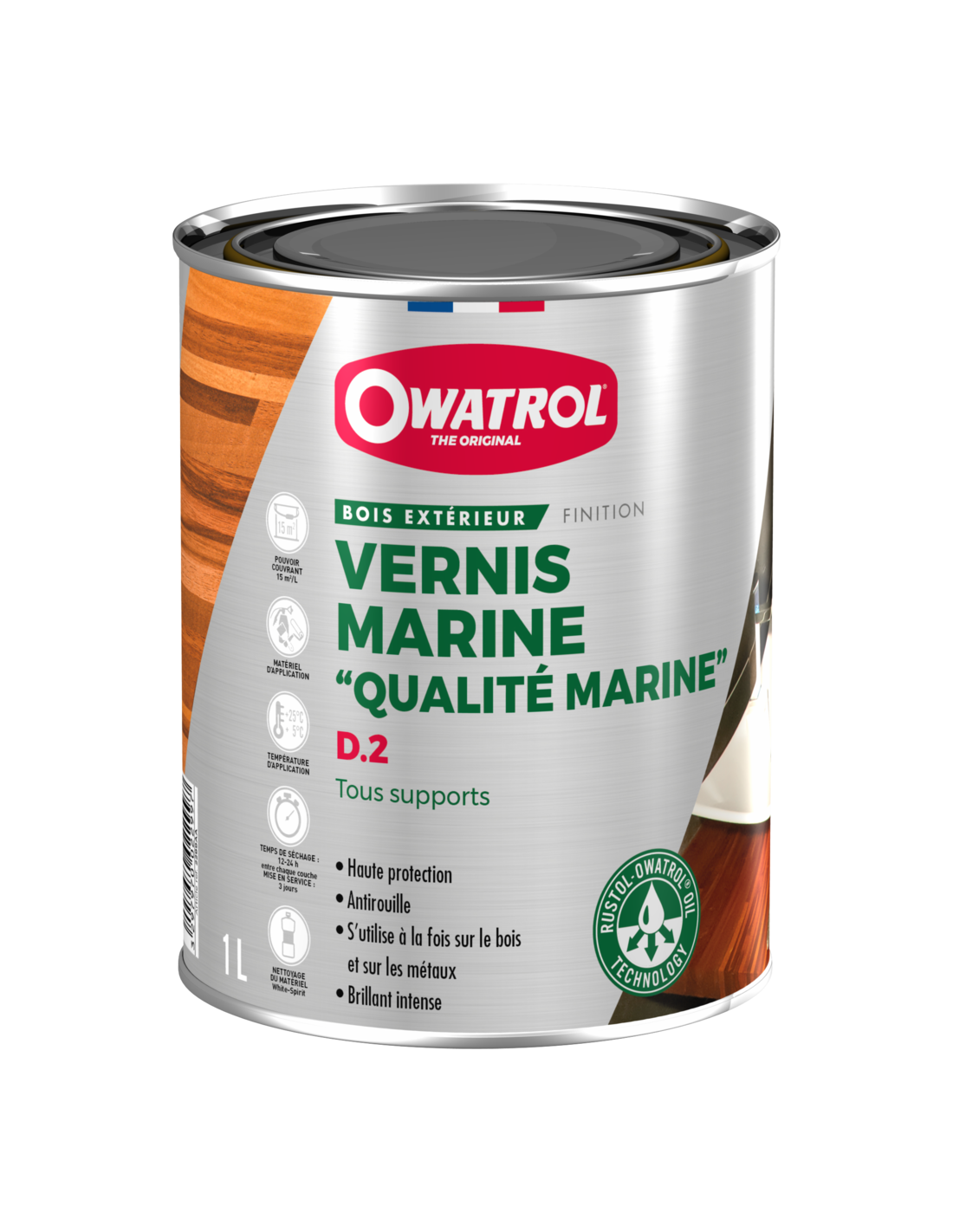 Owatrol - Owatrol Deks Olje D2 1 Litre Marine - Owatrol - Image 1