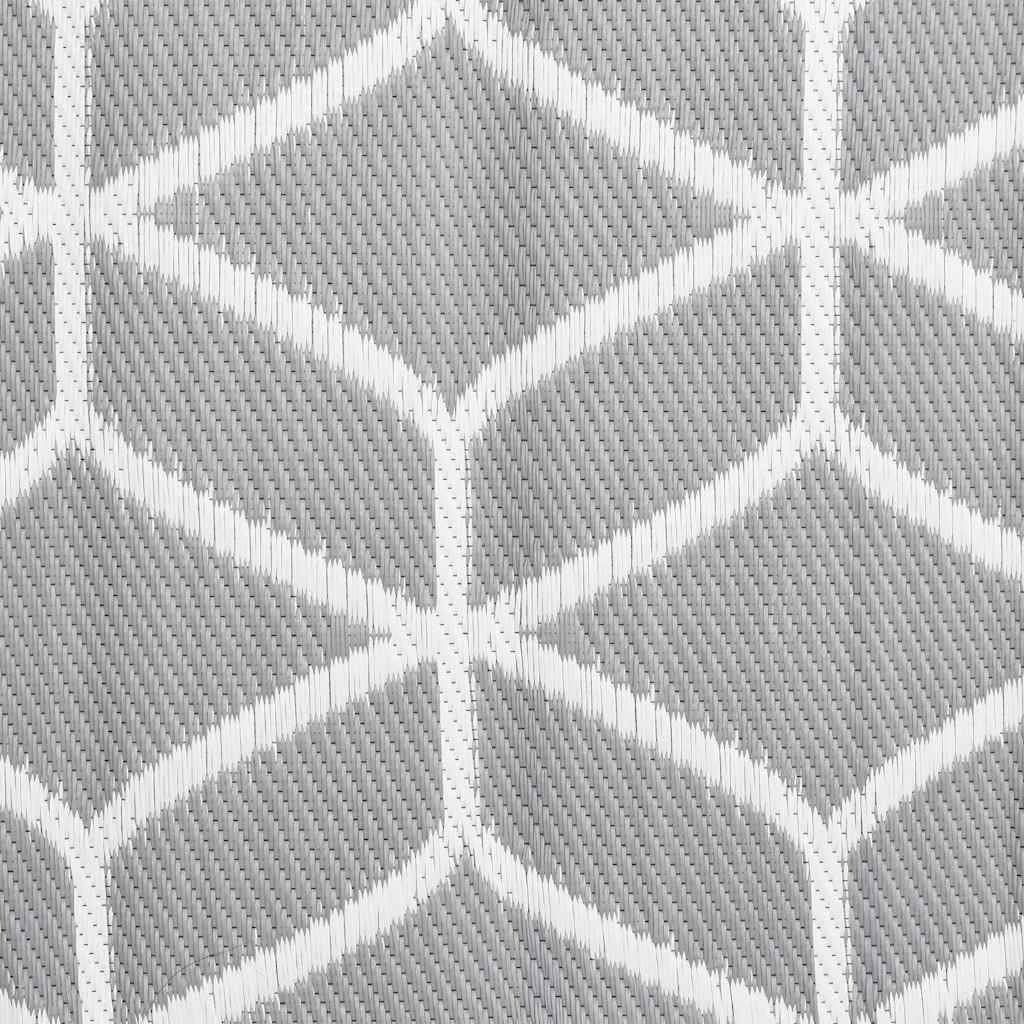 ComfortXL - Tapis de Jardin Tissé en PP Décoratif pour Salon de Jardin Gris 140x200 cm – ComfortXL Outdoor Living - Image 6