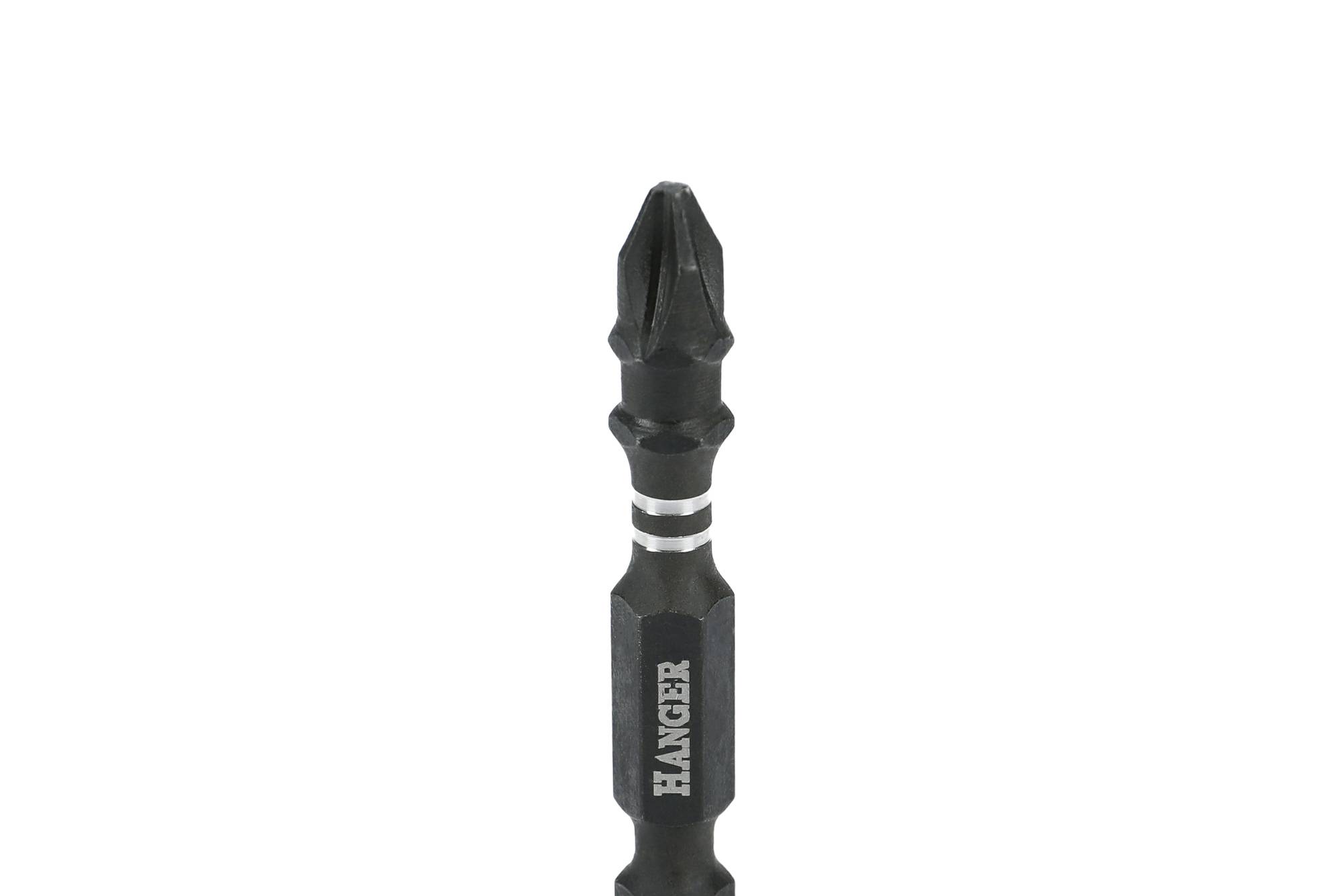 2 embouts impact 1/4'' cruciforme PH3 longueur 75mm - HANGER - 134077 - Image 3