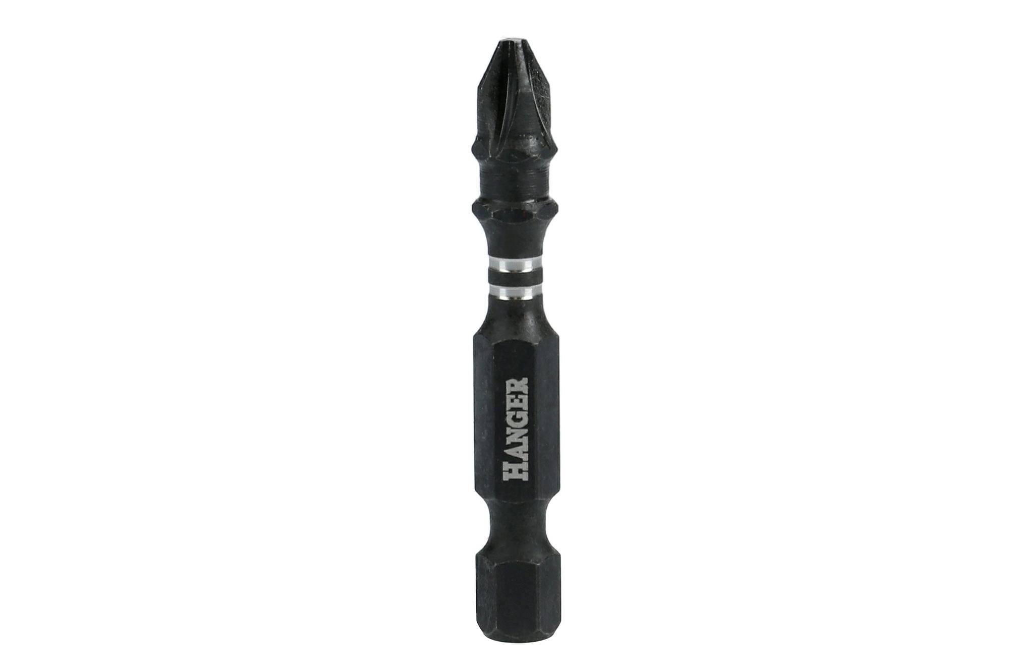 2 embouts impact 1/4'' cruciforme PH3 longueur 75mm - HANGER - 134077 - Image 2