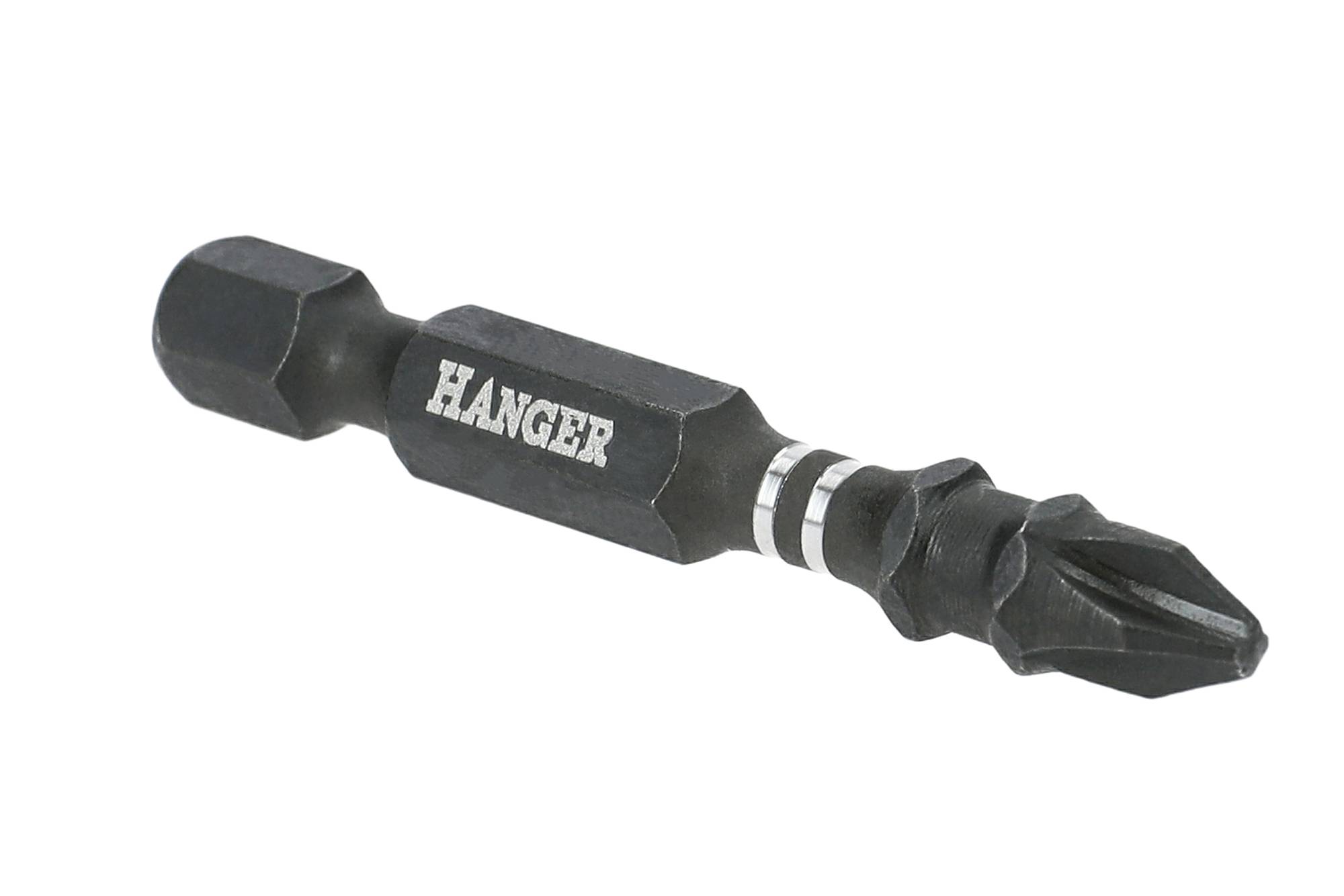2 embouts impact 1/4'' cruciforme PH3 longueur 75mm - HANGER - 134077 - Image 1