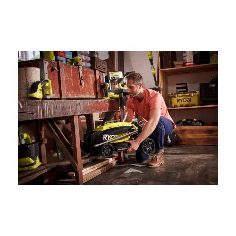 Ryobi - Pack RYOBI Tondeuse poussée 18V One+ OLM1833B - 1 Batterie 5.0Ah - 1 Chargeur rapide RC18120-150 - Image 7