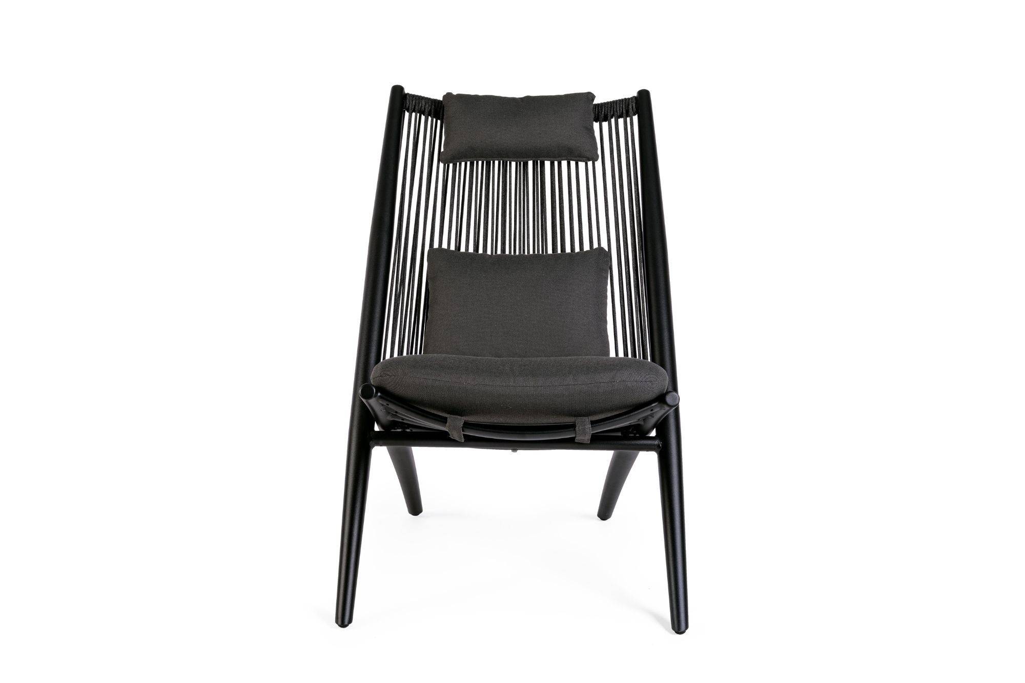 Autre - Chiliennes de jardin lounge design en métal (lot de 2) - BELLE ILE - Image 6