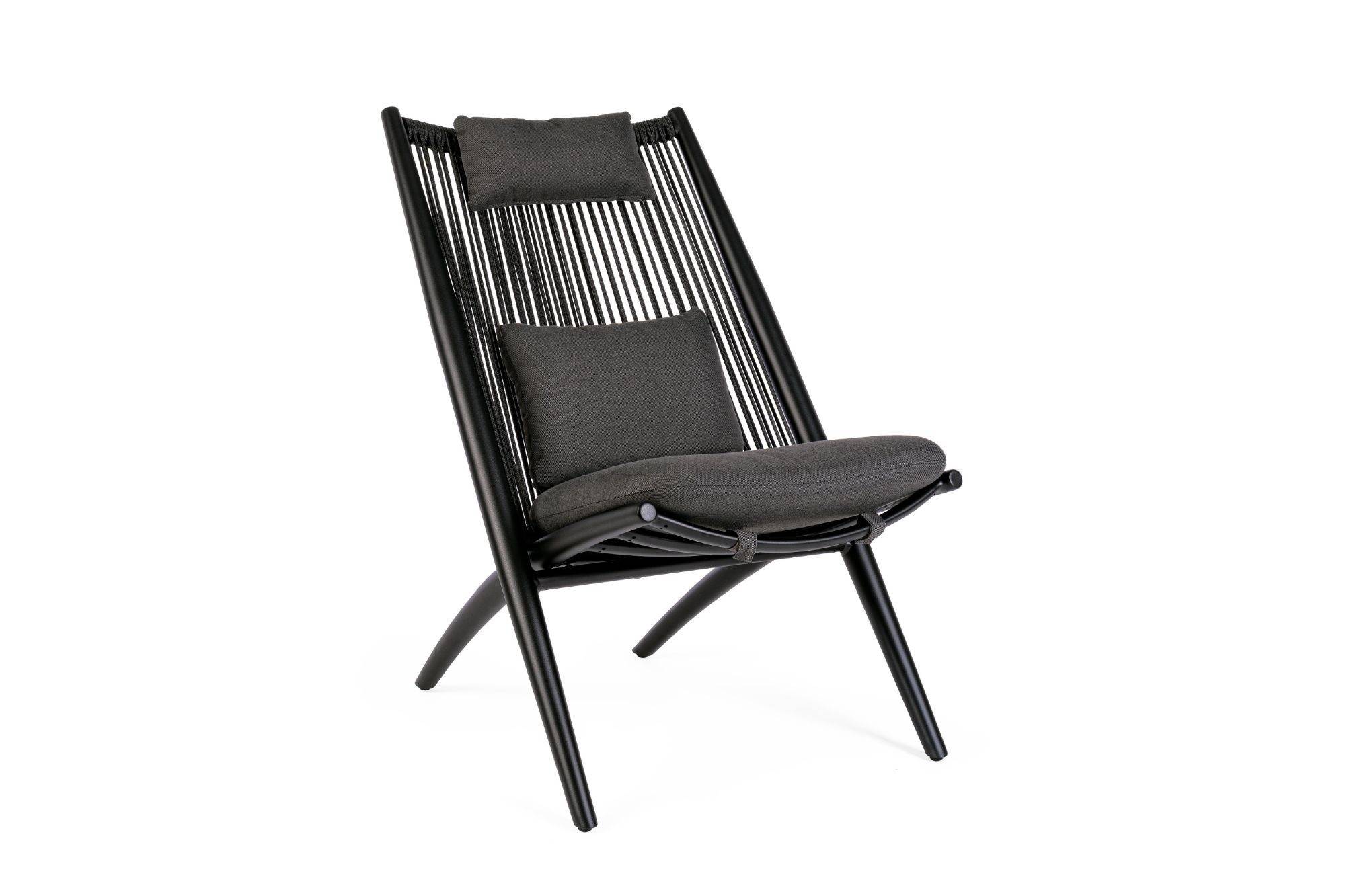 Autre - Chiliennes de jardin lounge design en métal (lot de 2) - BELLE ILE - Image 5