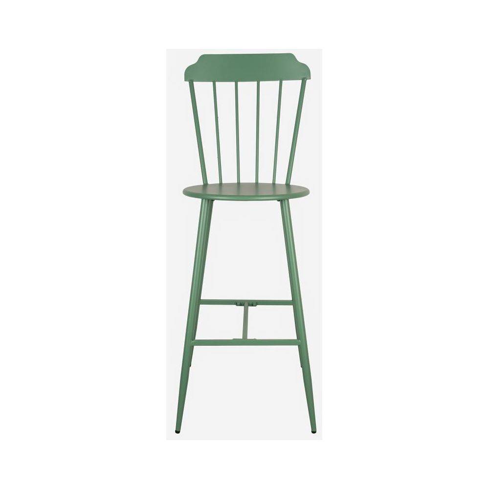 Aubry Gaspard - Chaise bar en métal laqué -Samos (Lot de 2) - Image 4