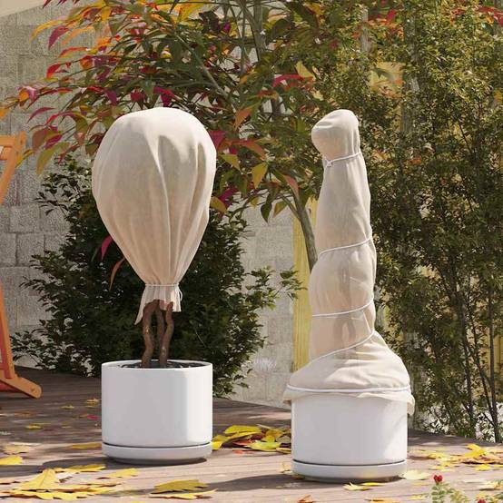Voile Forçage et Hivernage Beige Polyvalent Résistance UV Croissance Saine Plantes Beige 50x1,6m – ComfortXL Outdoor Living - Image 1