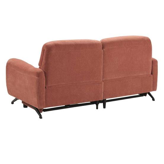 ALTOBUY - Canapé relax électrique 3 places tissu polyester terracotta - MALKO - Image 3