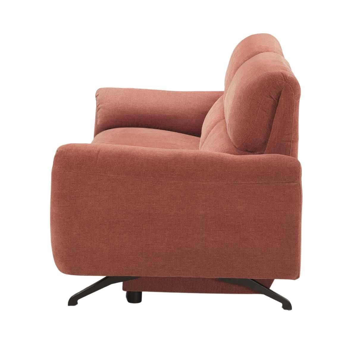 ALTOBUY - Canapé relax électrique 3 places tissu polyester terracotta - MALKO - Image 4