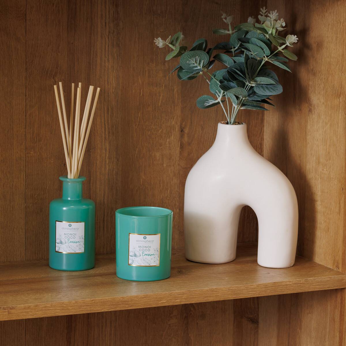Atmosphera - Diffuseur de parfum Maël 200ml verre monoï coco - Atmosphera Créateur d'intérieur