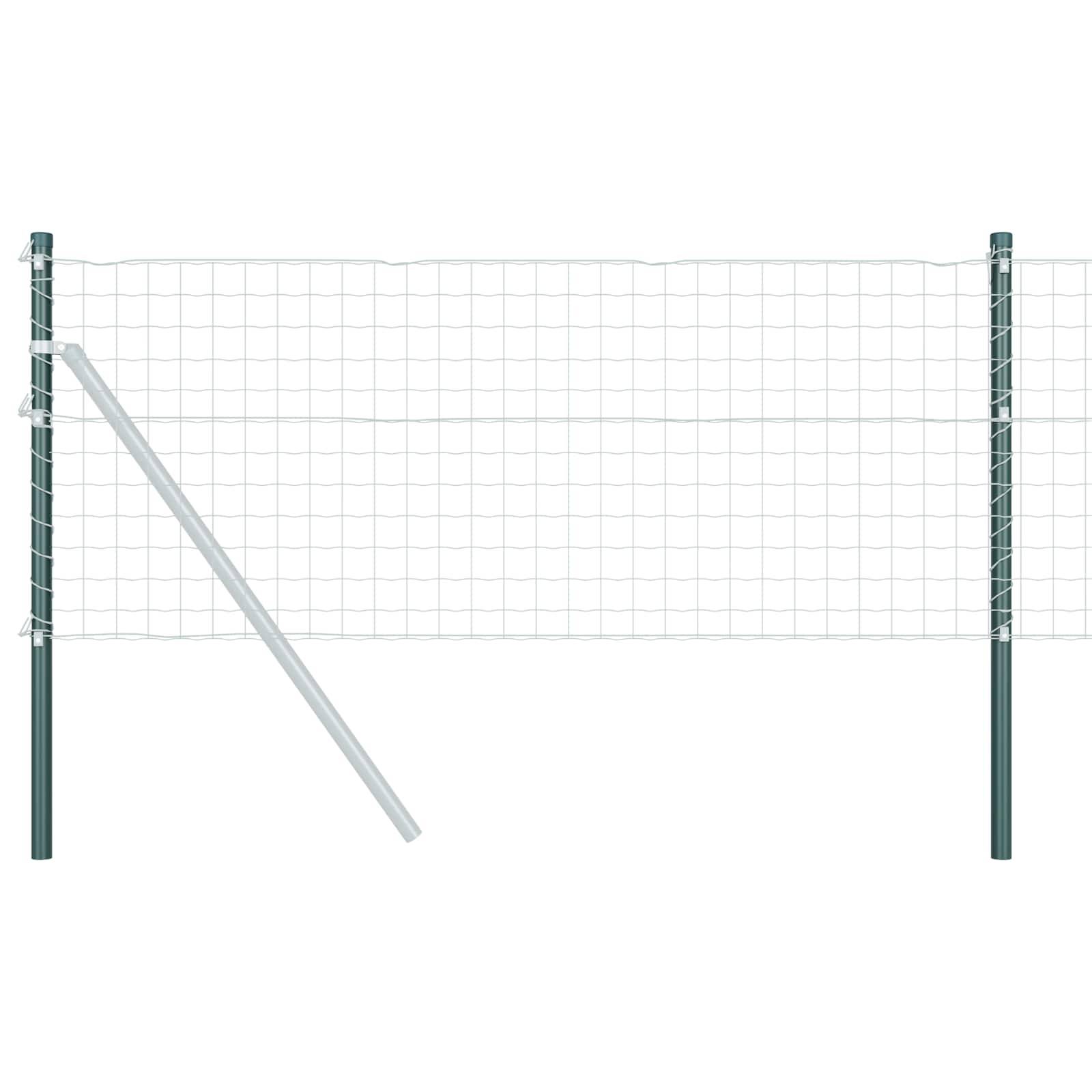 Poteau clôture Acier peint par poudre Vert 3.2 x 3.2 x 100 cm, Poids :8.5kg - PANGIVO - Image 2