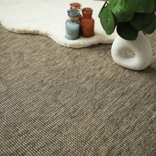 Decoweb - Tapis intérieur / extérieur Nusa - Écorce - Ganse anthracite - 250 x 350 cm - Decoweb - Image 2