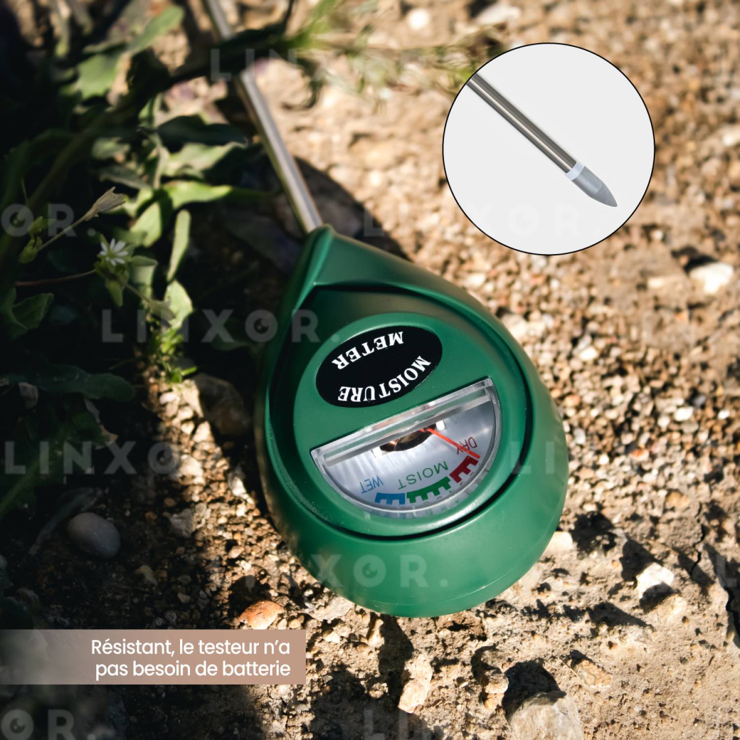 Linxor - Testeur, capteur d'humidité, hygromètre pour plante ou sol - Linxor - Image 3