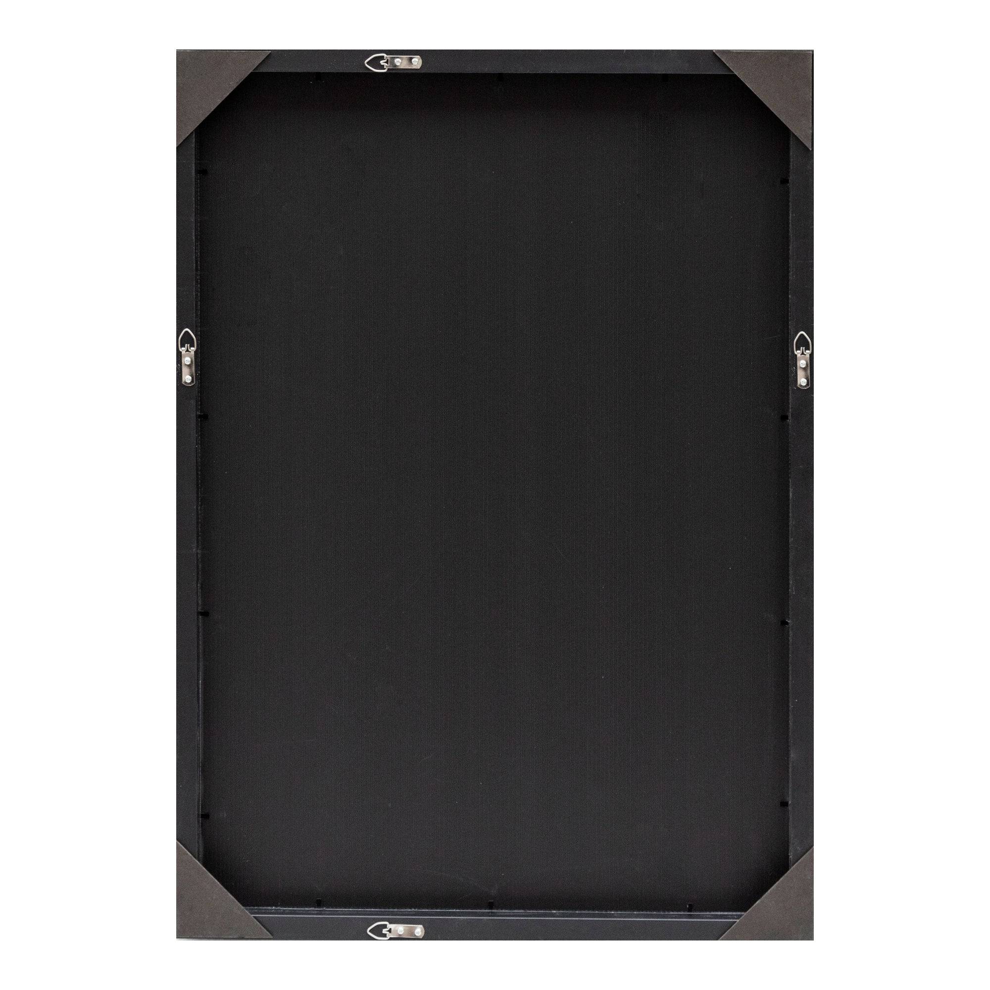 Miroir mural rectangulaire 72 x 52 cm doré - Image 4